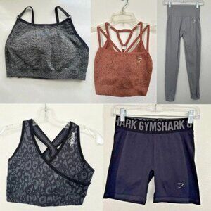 Gymshark Women's Bundle Sports Bra Biker Short Leggings Size XS, Small